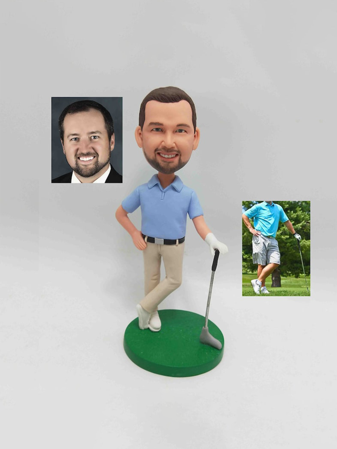 Custom Fishing Expert Clay Figurines, Personalized Fisherman Dolls